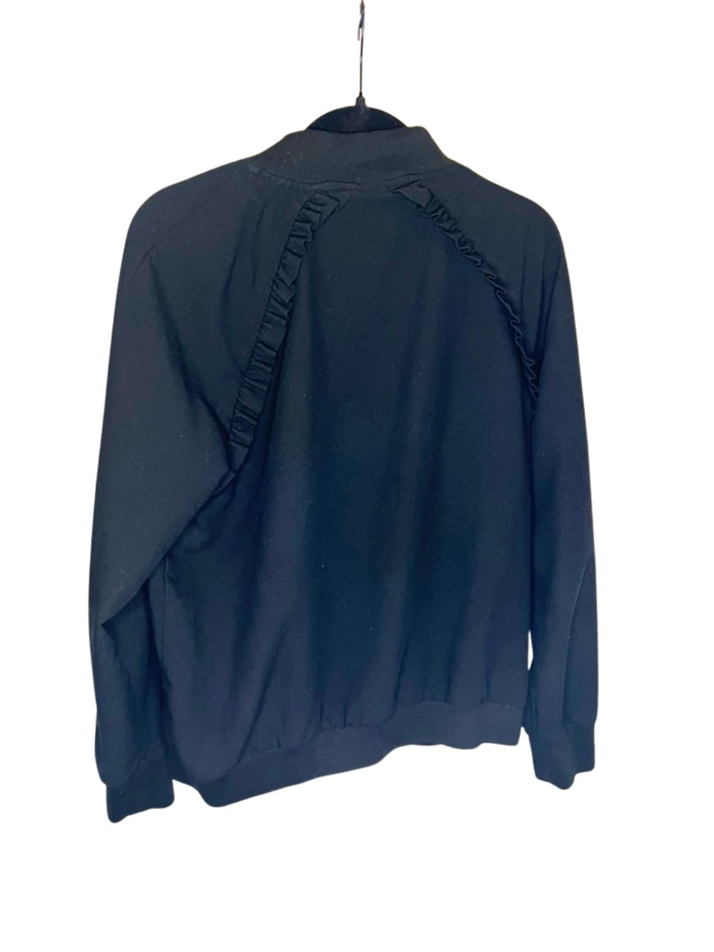 Bomber Jacket with Ruffle Detailing - Picture 3 of 3